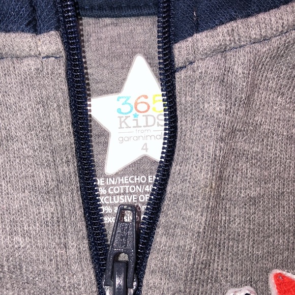 Garanimals size 4 boys grey dinosaur sweatshirt - Picture 3 of 5